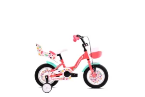 Bicicleta copii 12 Capriolo Fantasy pink turcoaz