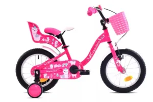 Bicicleta copii 14 Capriolo Viola pink alb