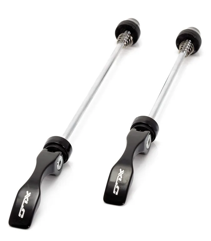 Ax tubular XLC Quick Release-Set QR-L02 aluminiu/Cr-Mo black, fata/spate