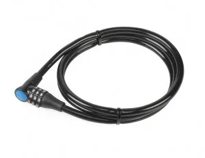 Lacat spiral cu cifru XLC 120cm x 8mm black min PU 12