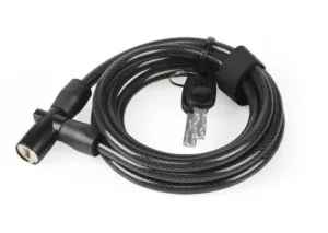 Lacat spiral cu cheie XLC 180cm x 8mm black min PU 12