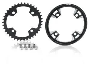 Placa angrenaj XLC Bosch Systems black 38T include protectorul de pinion