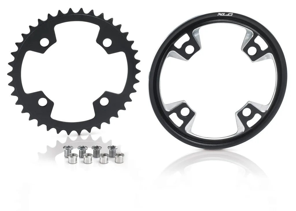 Placa angrenaj XLC Bosch Systems black 38T include protectorul de pinion