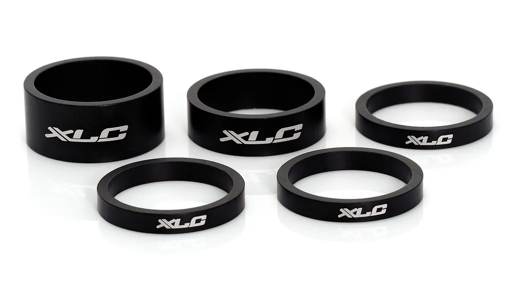 Set distantier XLC A-Head 3x5, 1x10, 1x15 mm 1 negru