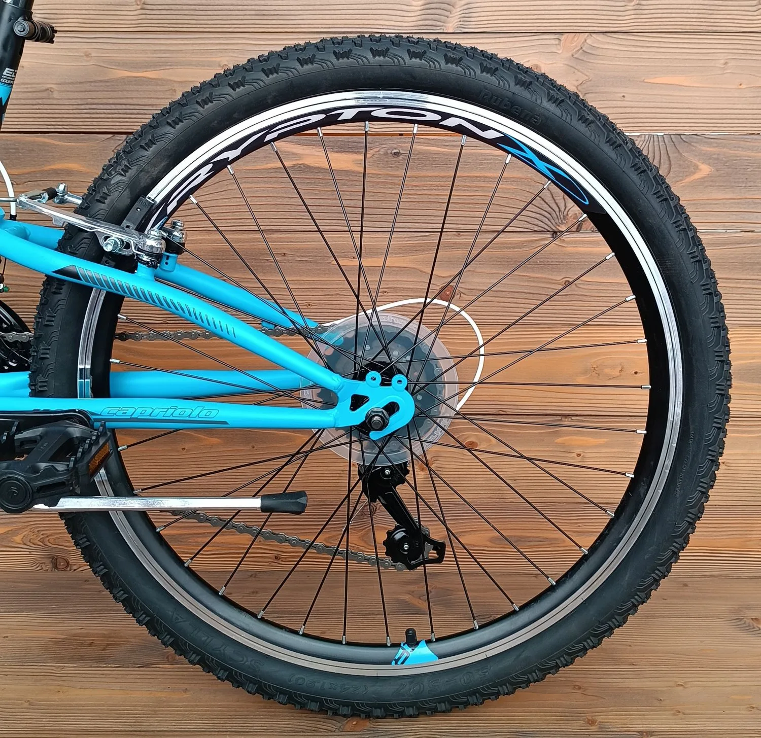 Bicicleta copii 24 Capriolo CTX Full Suspension negru albastru 14 - imagine 3