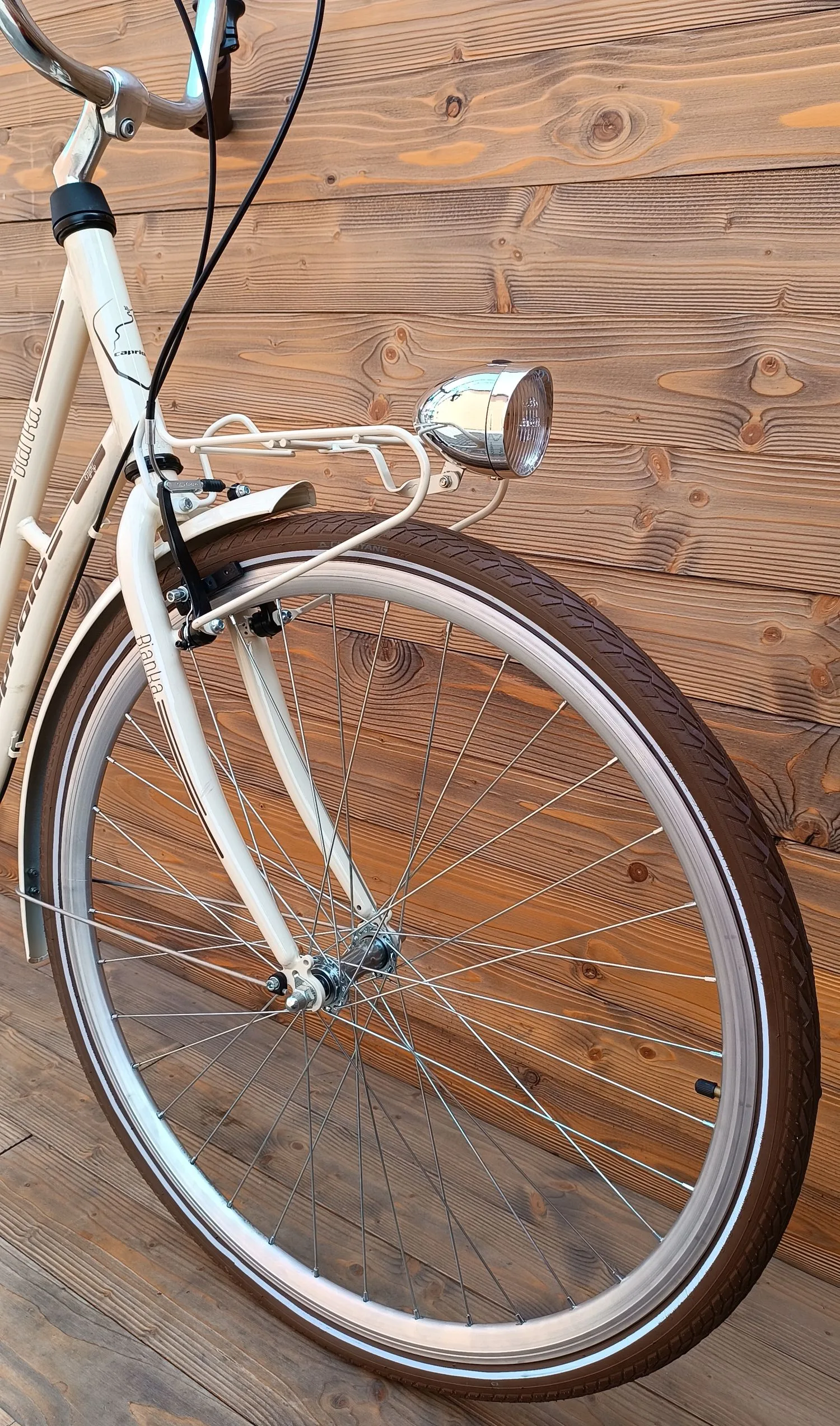 Bicicleta dama 28 Capriolo Bianka bej maro N3 viteze 20 - imagine 3