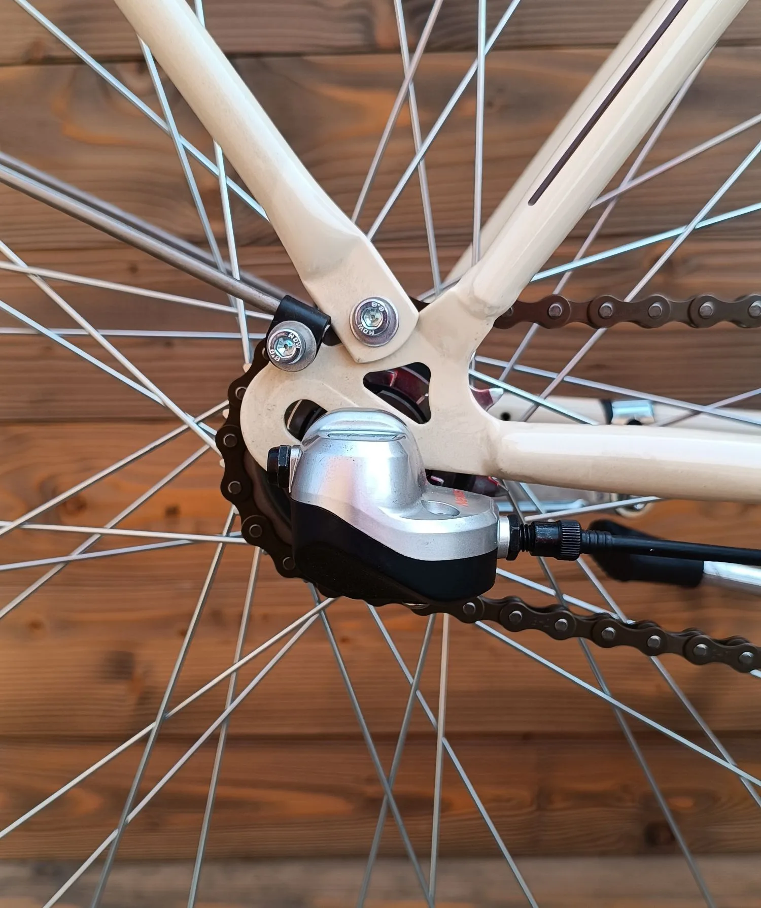 Bicicleta dama 28 Capriolo Bianka bej maro N3 viteze 20 - imagine 5