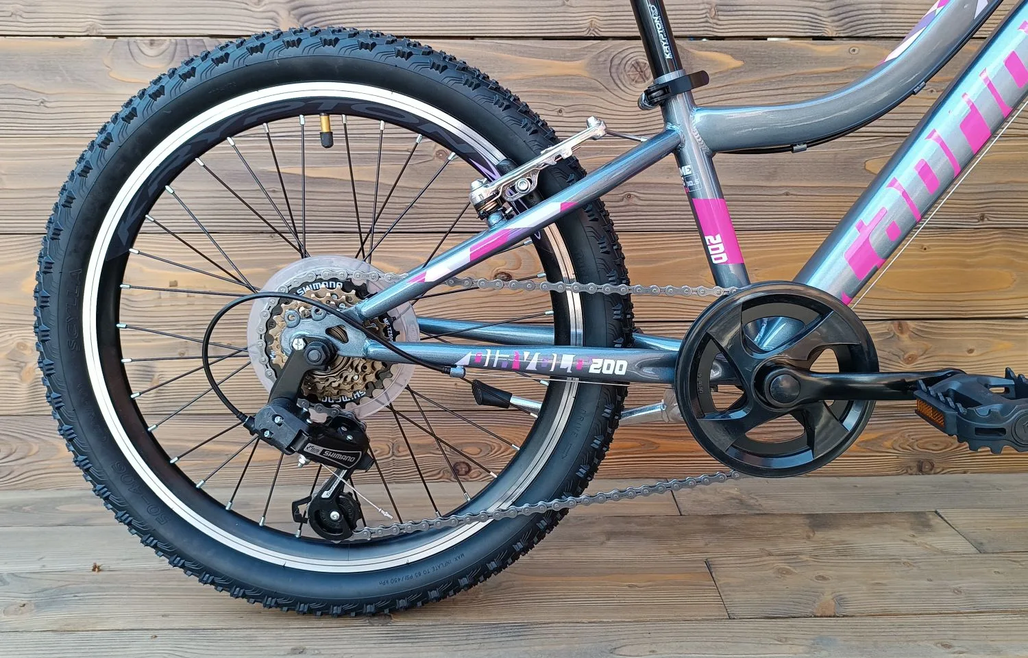 Bicicleta copii 20 Capriolo Diavolo gri violet 11 - imagine 5