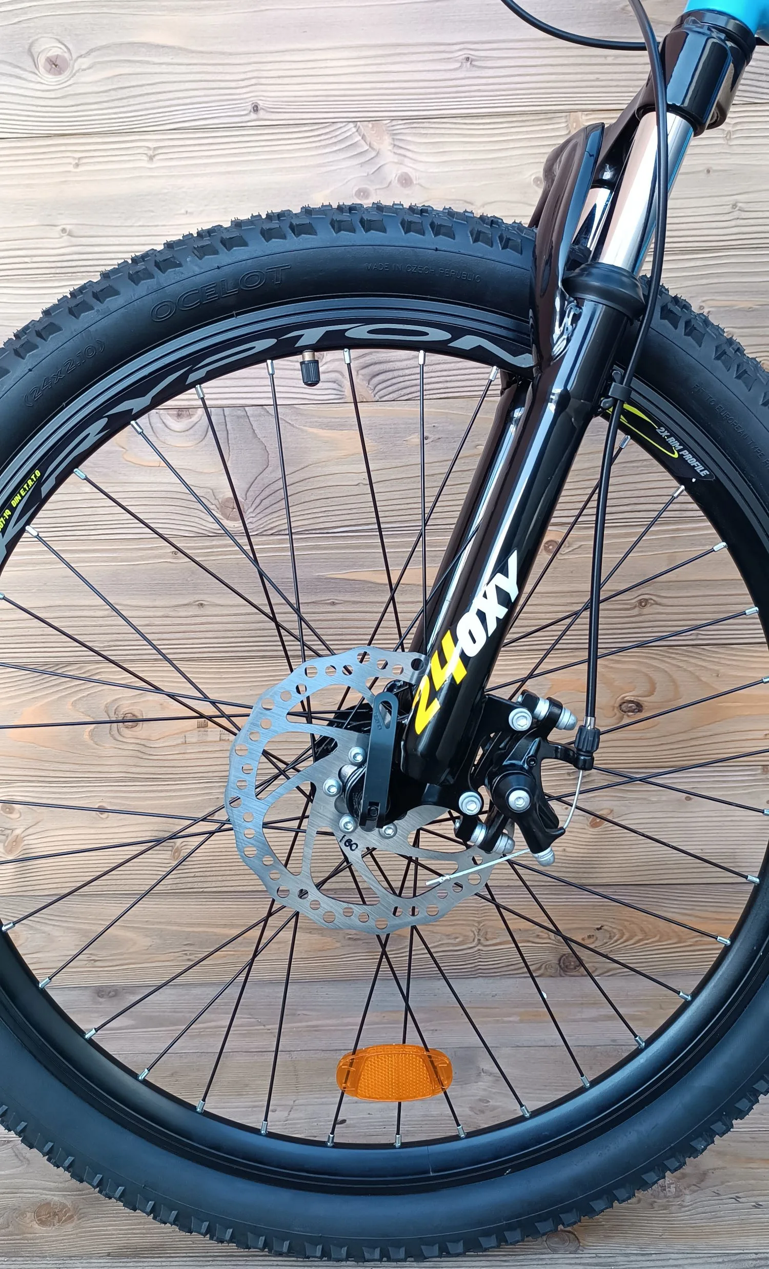 Bicicleta copii 24 Capriolo Oxygen Disc-brake albastru alb 12 - imagine 3