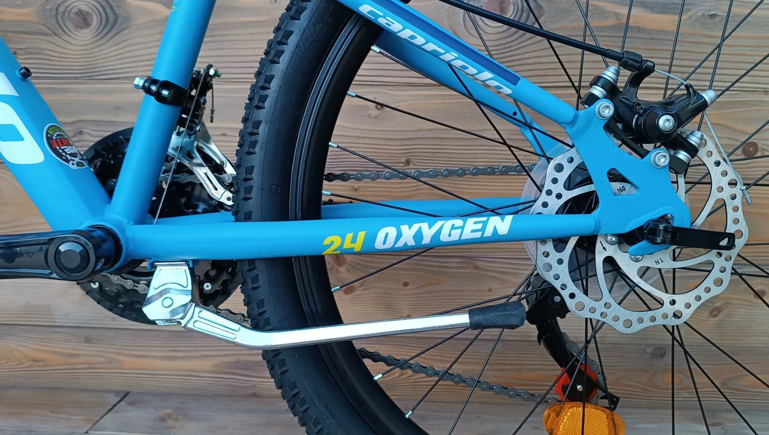 Bicicleta copii 24 Capriolo Oxygen Disc-brake albastru alb 12 - imagine 6