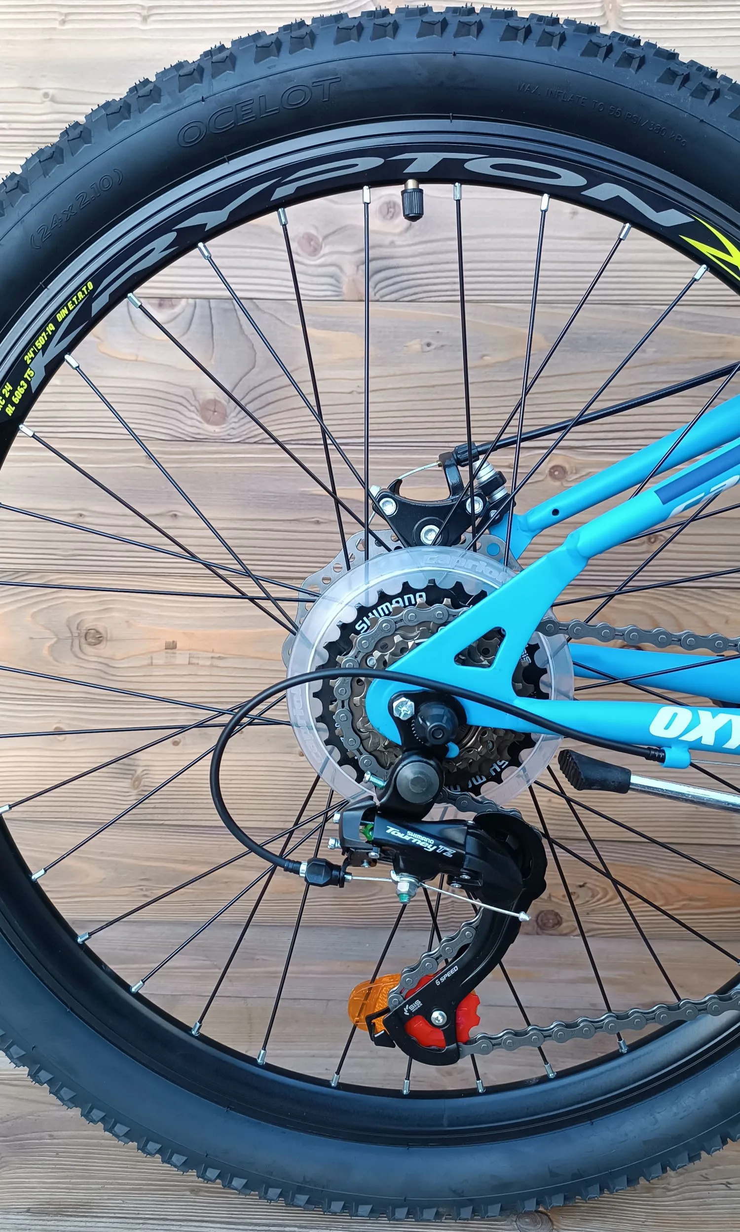 Bicicleta copii 24 Capriolo Oxygen Disc-brake albastru alb 12 - imagine 8