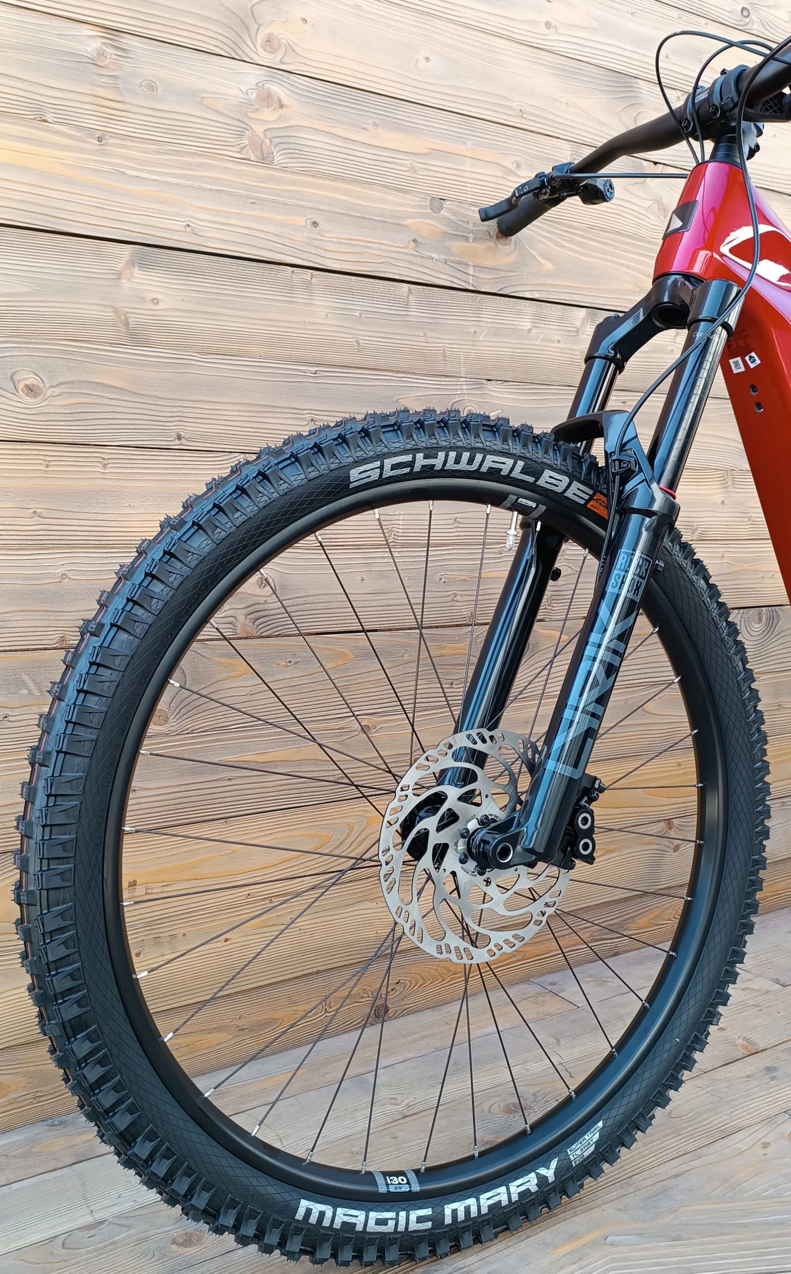 Bicicleta electrica e-bike Haibike ALLMTN CF 9 i800Wh 12-G S1000 Eagle A rosu negru platinum M - imagine 5