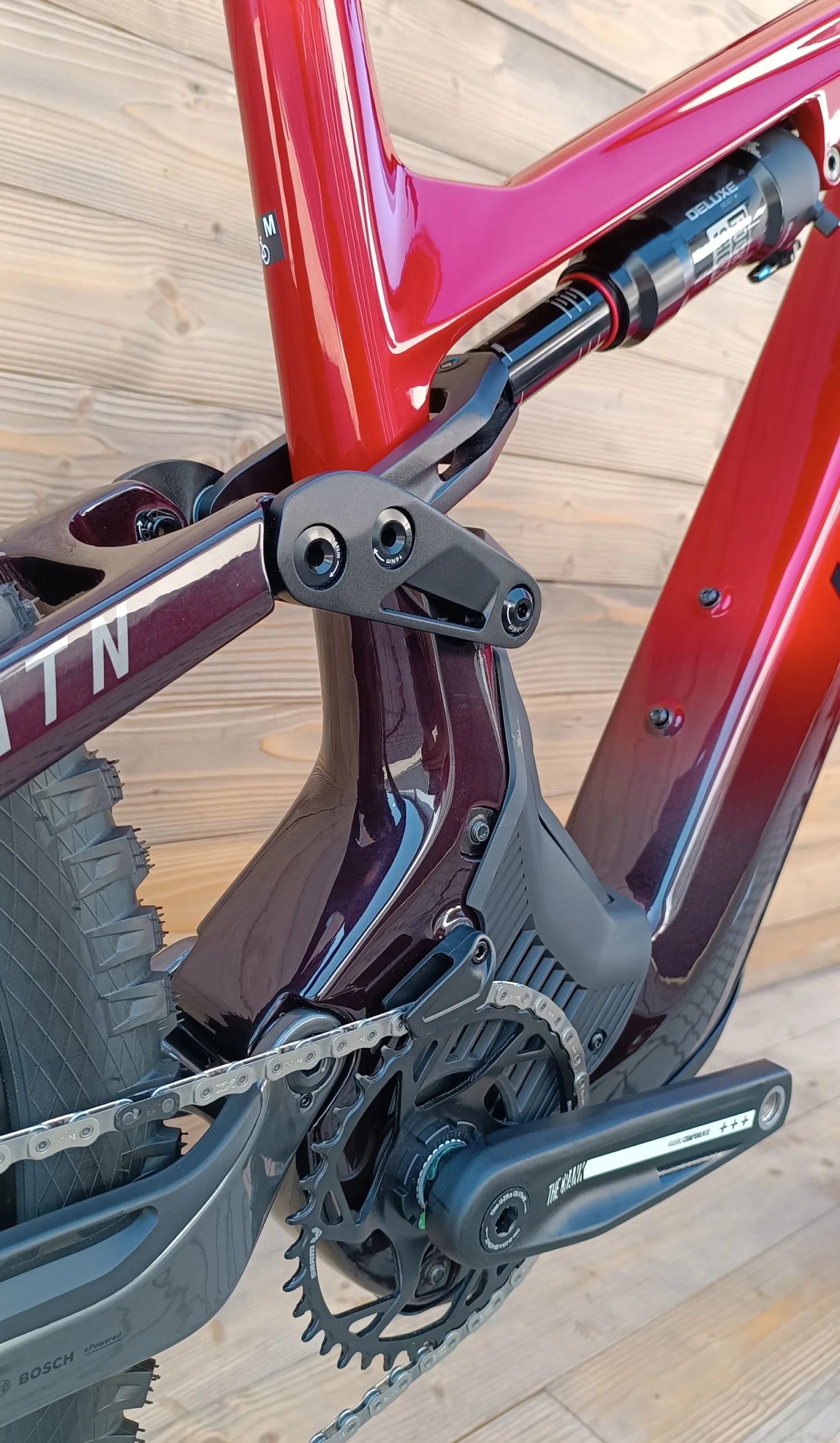 Bicicleta electrica e-bike Haibike ALLMTN CF 9 i800Wh 12-G S1000 Eagle A rosu negru platinum L - imagine 8