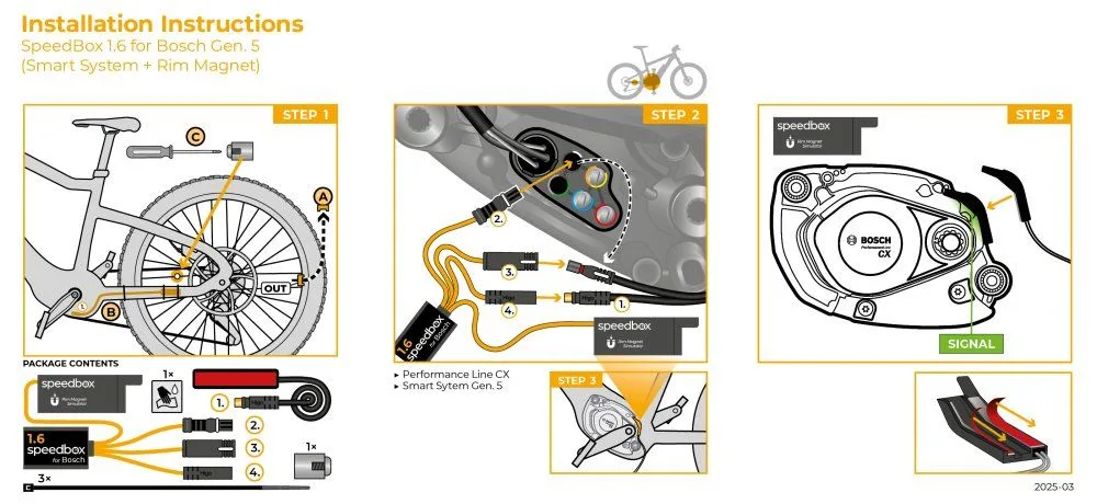 Speedbox 1.6 pentru Bosch (Smart System Gen.5 + Rim Magnet) - imagine 8