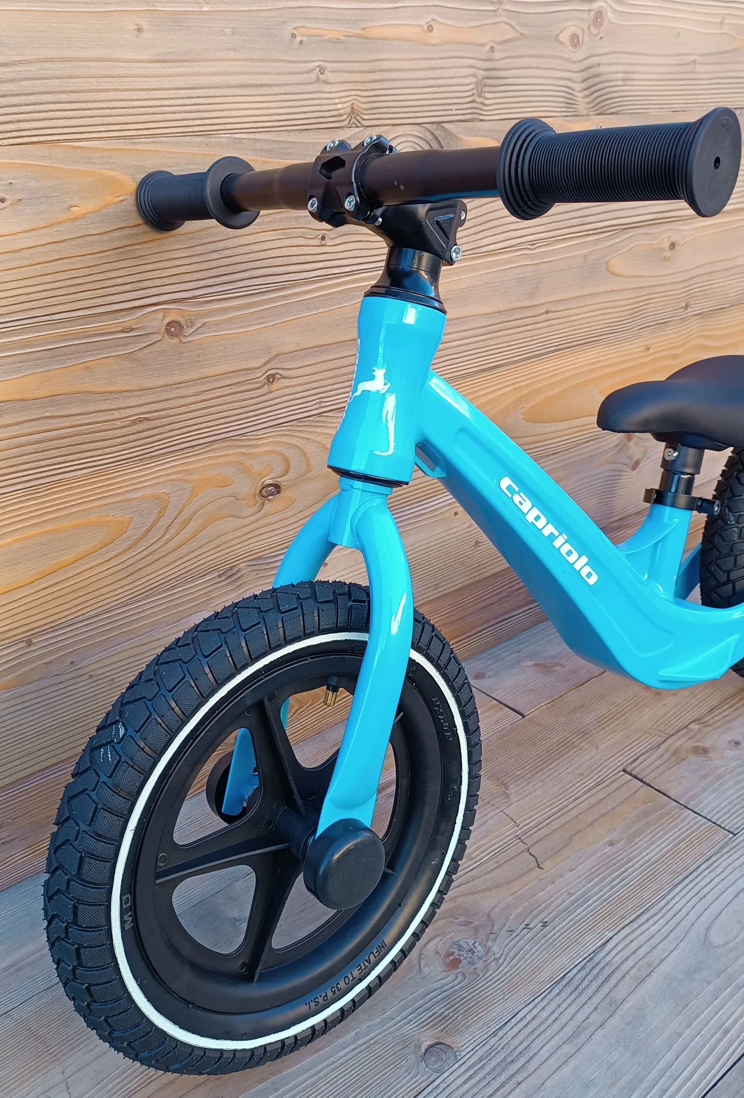 Bicicleta copii fara pedale Capriolo GUR-GUR magnesium albastru FM011 - imagine 3