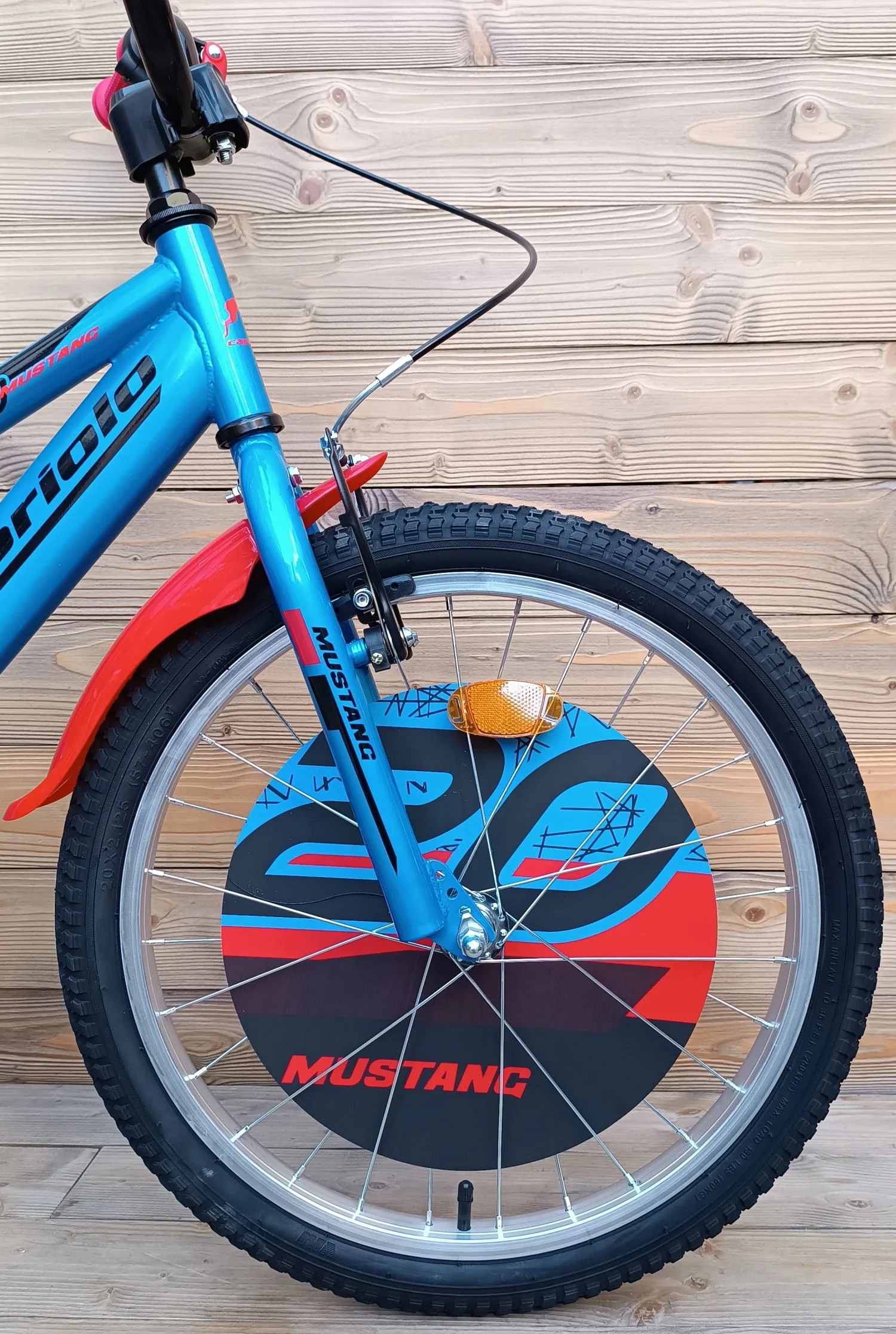 Bicicleta copii 20 Capriolo Mustang albastru rosu - imagine 4