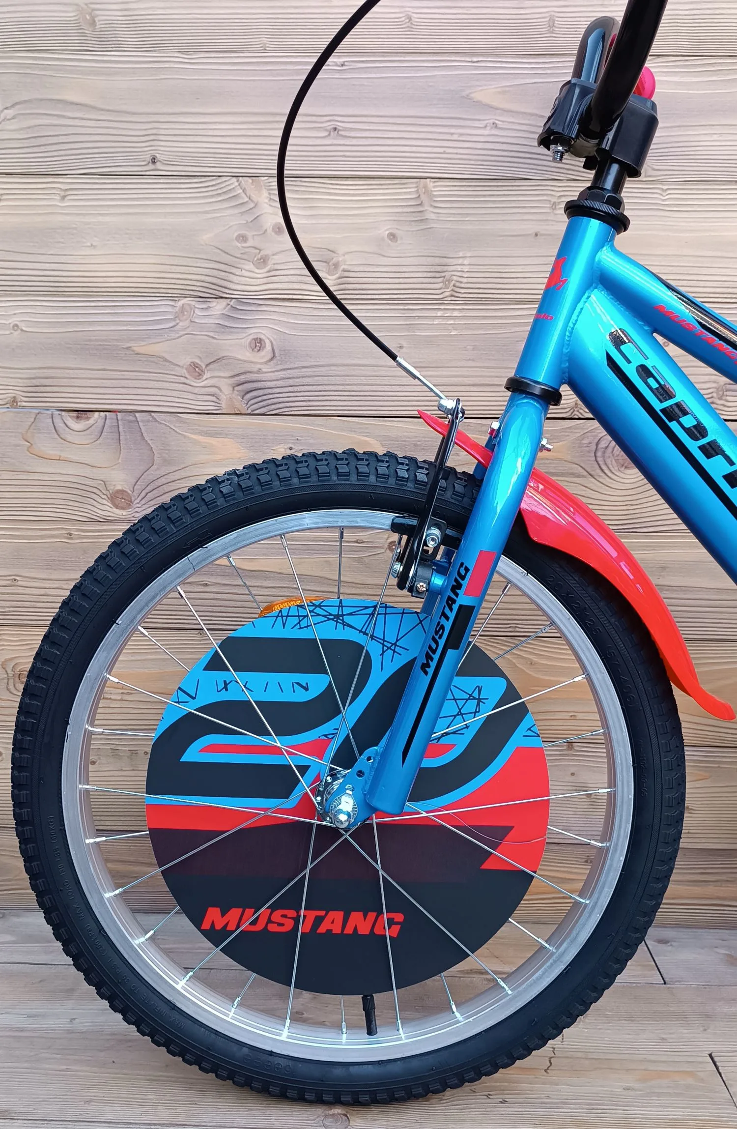 Bicicleta copii 20 Capriolo Mustang albastru rosu - imagine 6