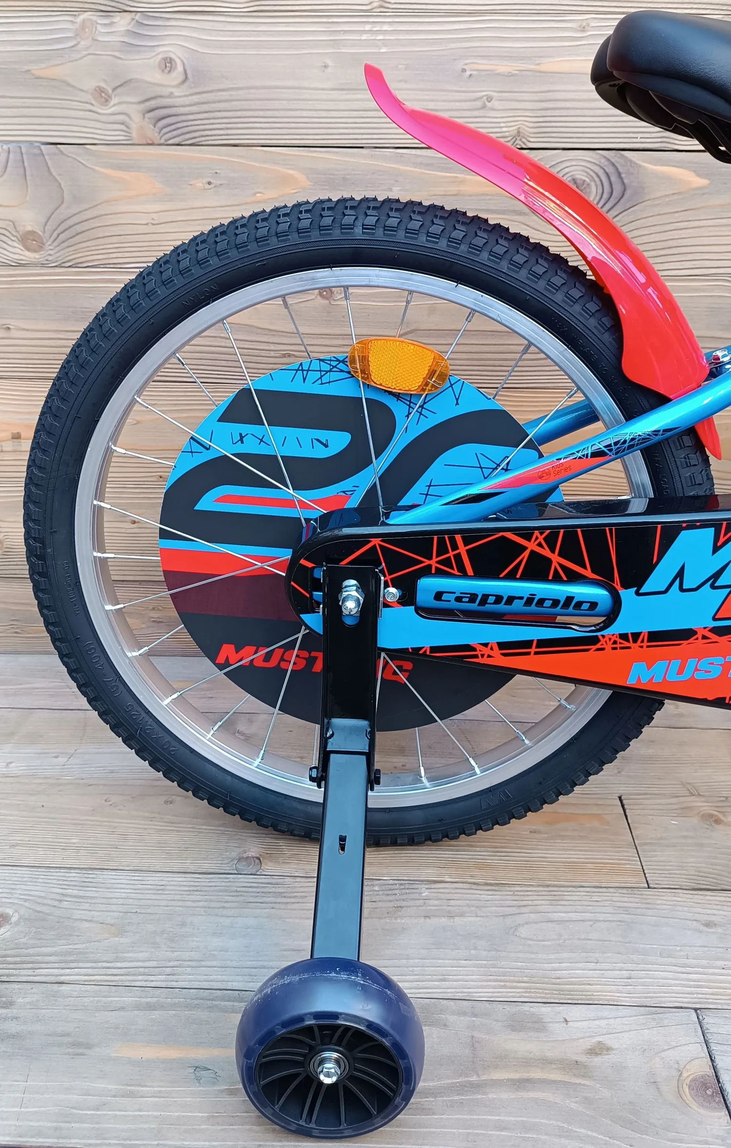 Bicicleta copii 20 Capriolo Mustang albastru rosu - imagine 10