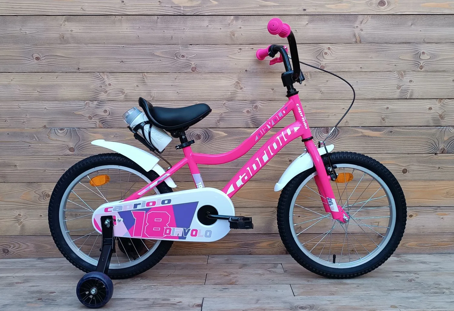 Bicicleta copii 18 Capriolo Diavolo Kid pink violet