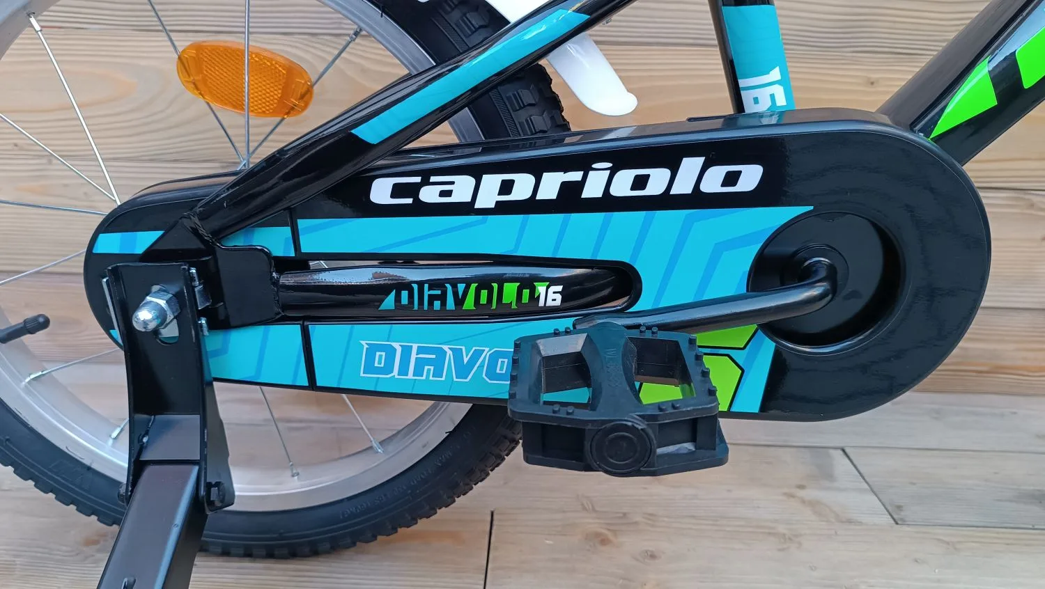 Bicicleta copii 16 Capriolo Diavolo Kid negru verde - imagine 7