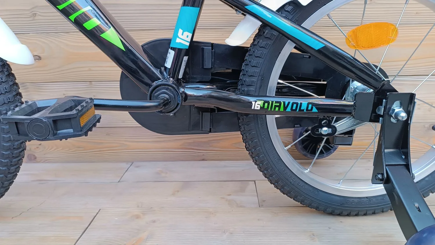 Bicicleta copii 16 Capriolo Diavolo Kid negru verde - imagine 8