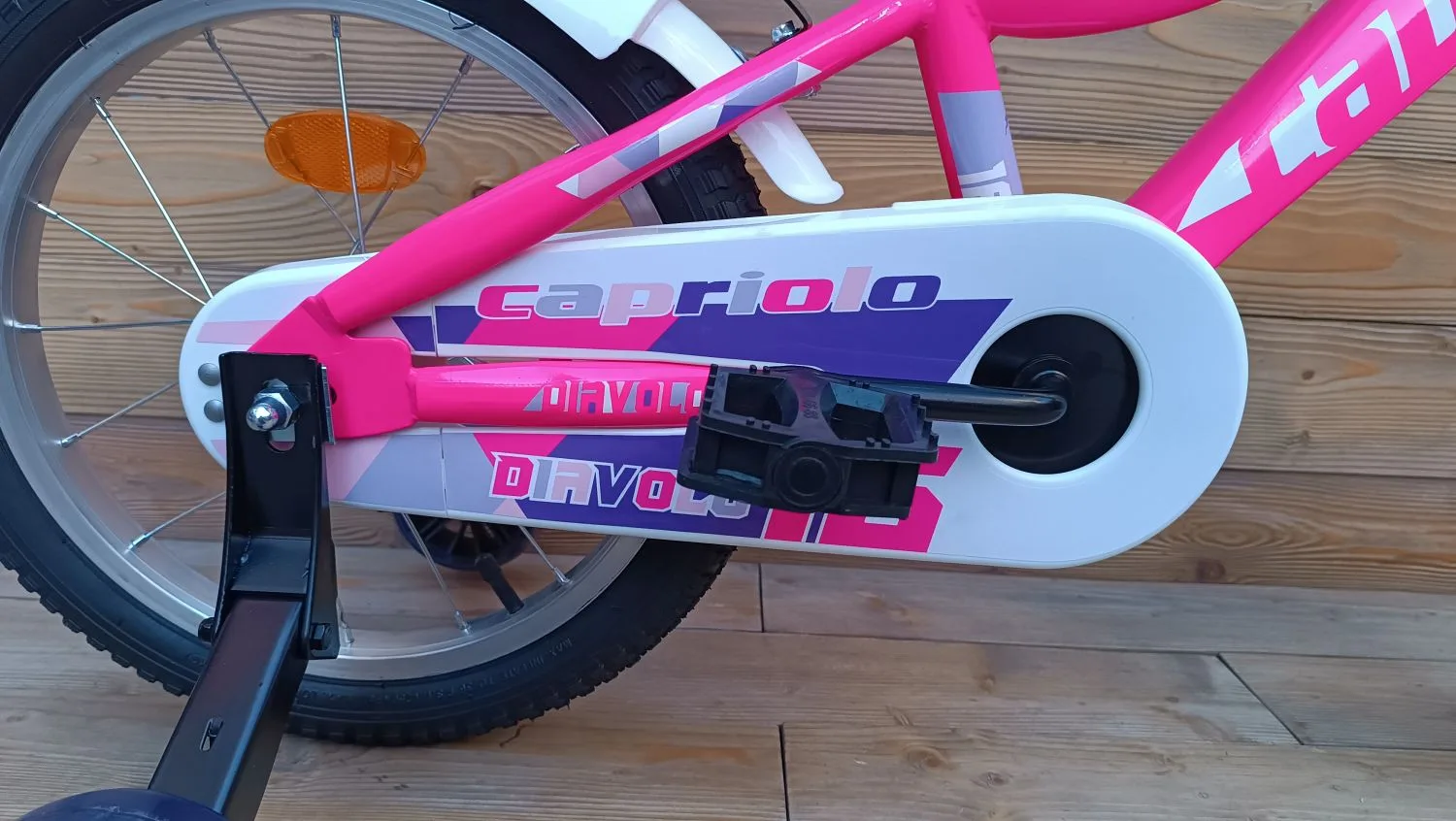 Bicicleta copii 16 Capriolo Diavolo Kid pink violet - imagine 5