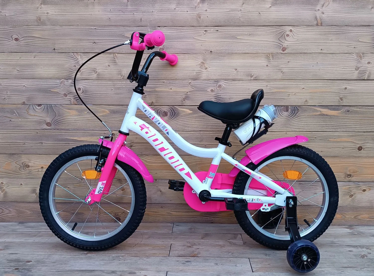 Bicicleta copii 16 Capriolo Diavolo Kid alb pink - imagine 2