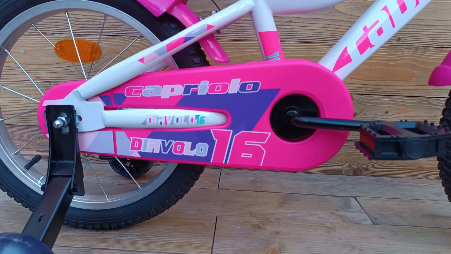 Bicicleta copii 16 Capriolo Diavolo Kid alb pink - imagine 6