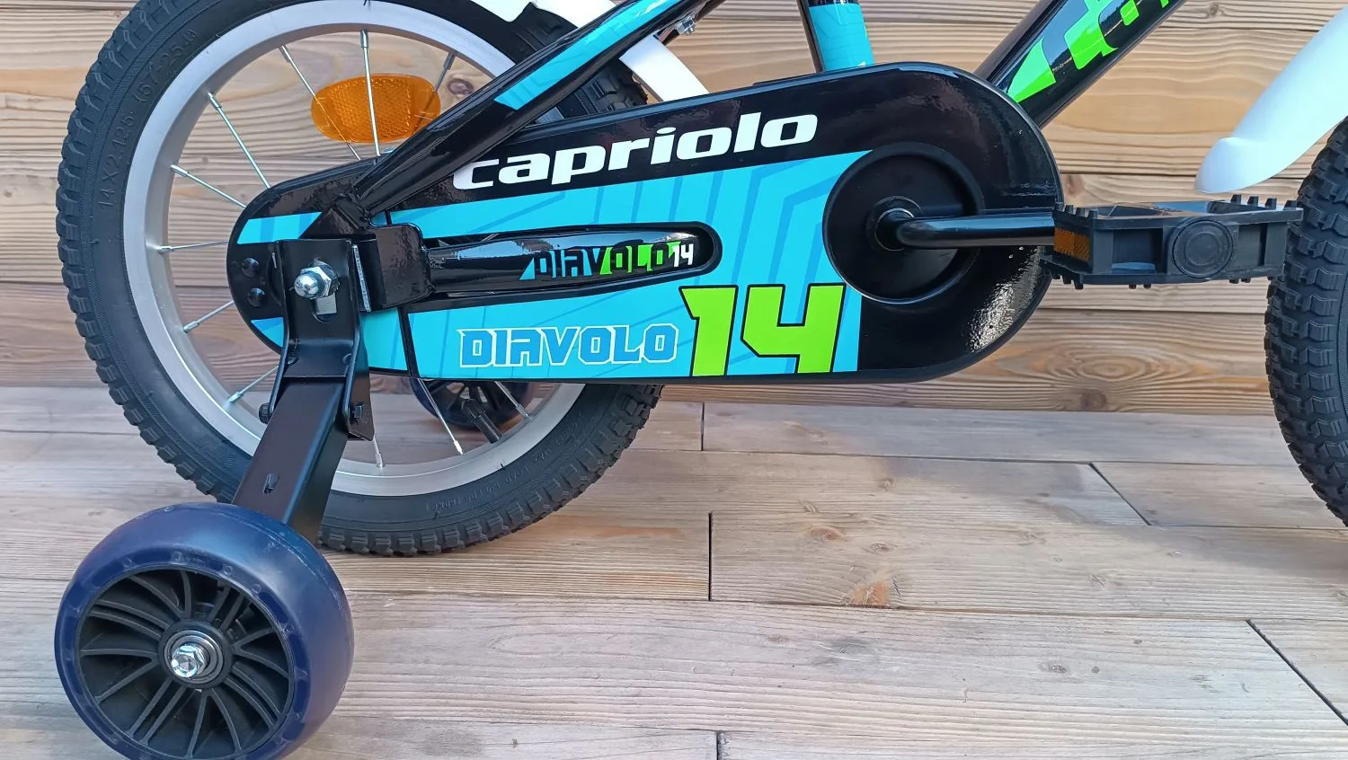 Bicicleta copii 14 Capriolo Diavolo Kid negru verde - imagine 6