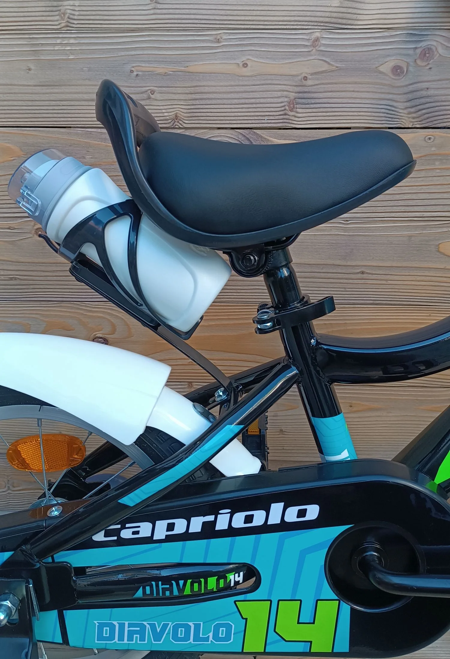 Bicicleta copii 14 Capriolo Diavolo Kid negru verde - imagine 10
