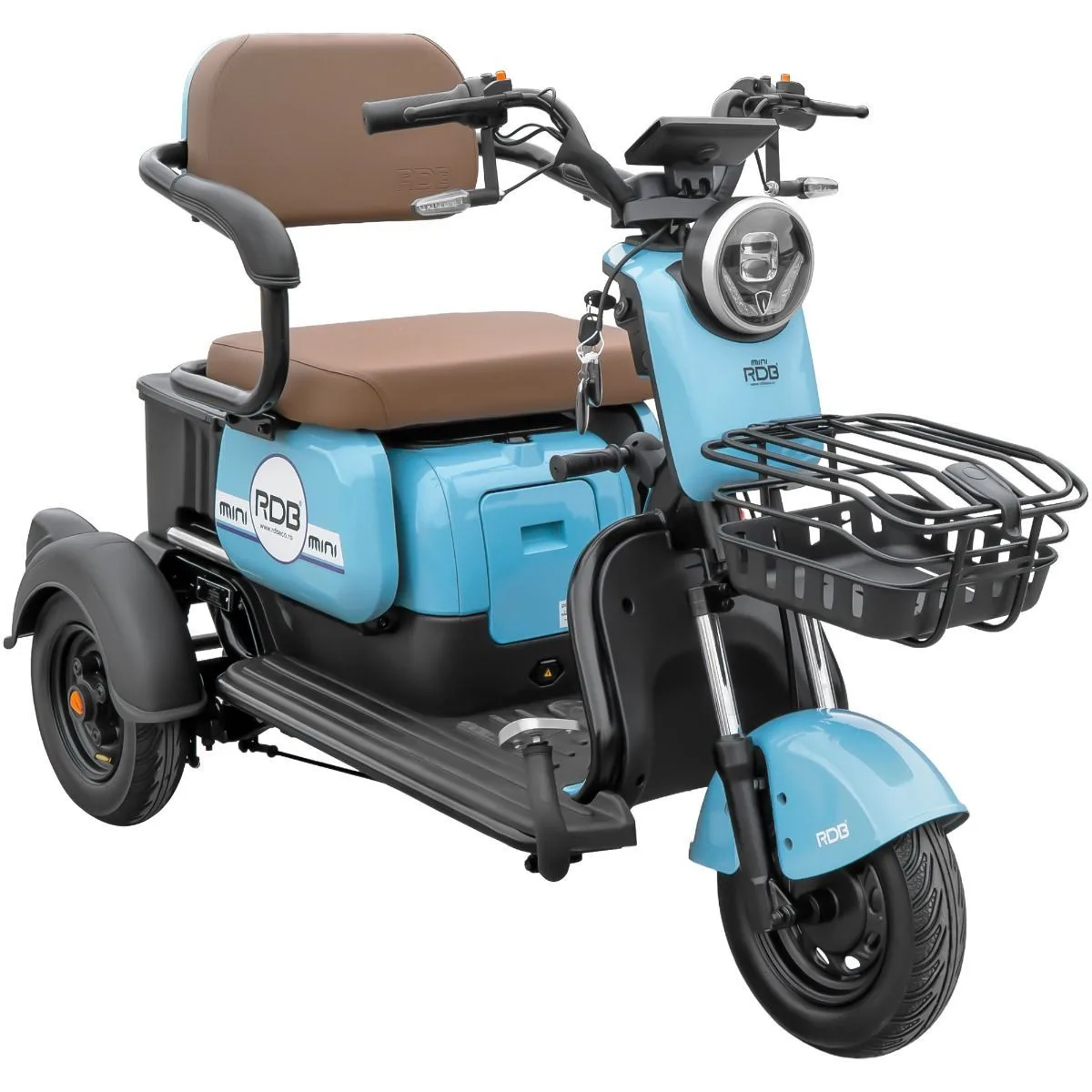 Triciclu electric RDB MINI, albastru, 2000W, fara permis - imagine 2