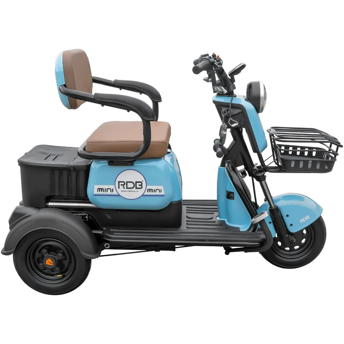 Triciclu electric RDB MINI, albastru, 2000W, fara permis - imagine 3