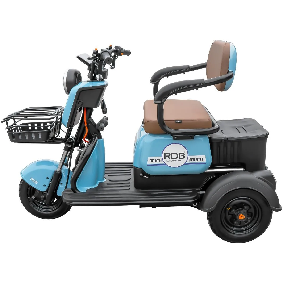 Triciclu electric RDB MINI, albastru, 2000W, fara permis - imagine 4