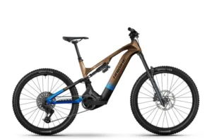 Bicicleta electrica e-bike Haibike HYBE CF 9 12-G S1000 Eagle AXS i800Wh High bronze/azure/black glossy L