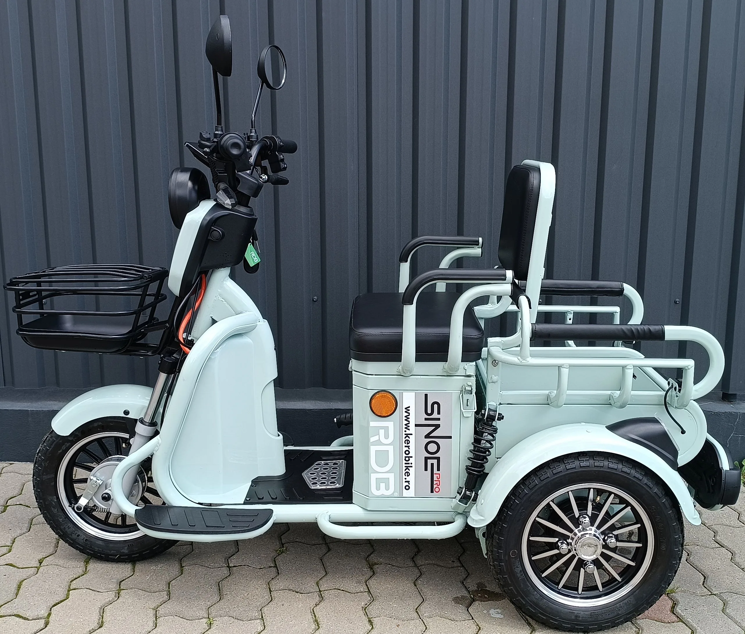 Triciclu electric RDB SINOE PRO, verde, 1160W, fara permis