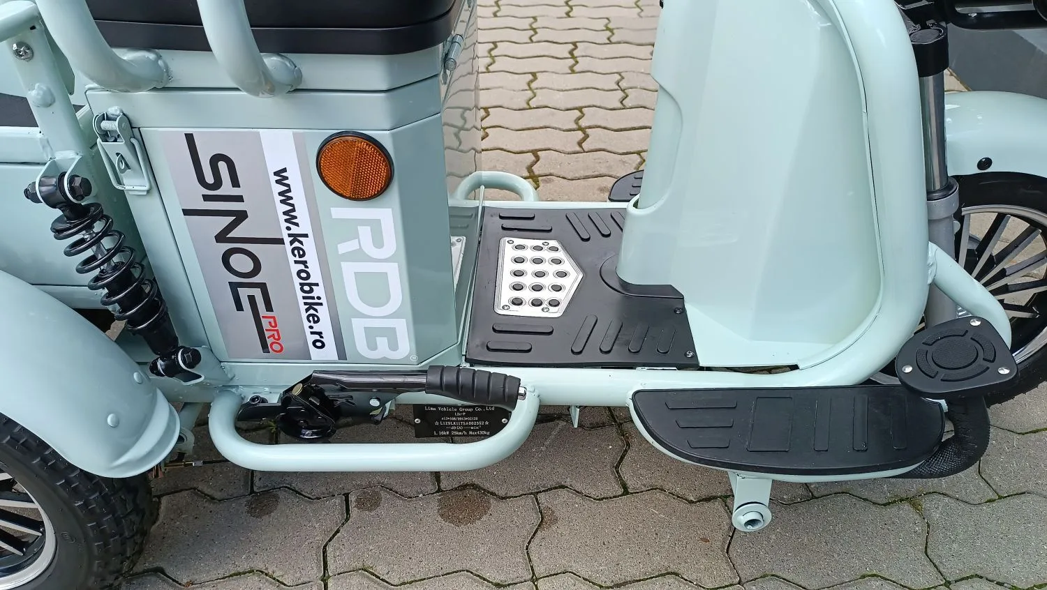 Triciclu electric RDB SINOE PRO, verde, 1160W, fara permis - imagine 6