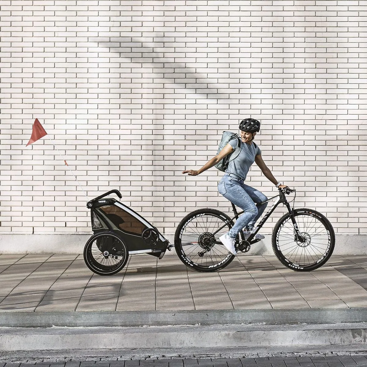Carucior Thule Chariot Lite single, verde 1 loc - imagine 8