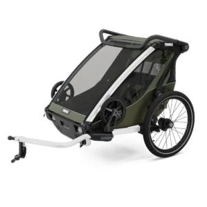 Carucior Thule Chariot Lite double verde 2 locuri