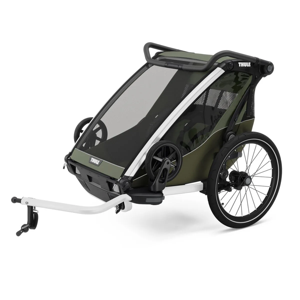 Carucior Thule Chariot Lite double verde 2 locuri
