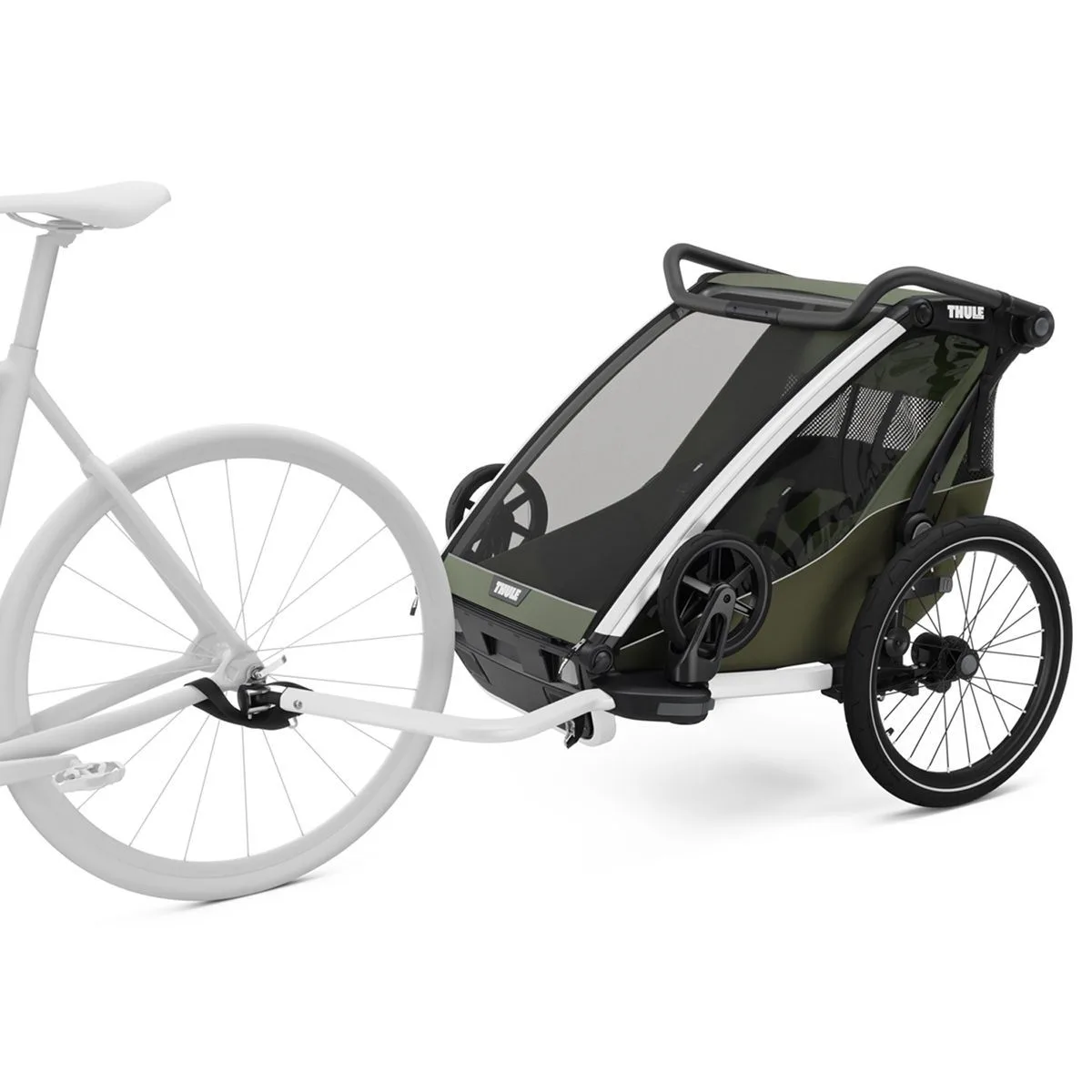 Carucior Thule Chariot Lite double verde 2 locuri - imagine 2
