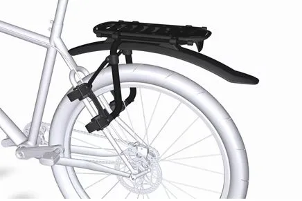 Aparator spate bicicleta Thule TOUR RACK negru - imagine 4
