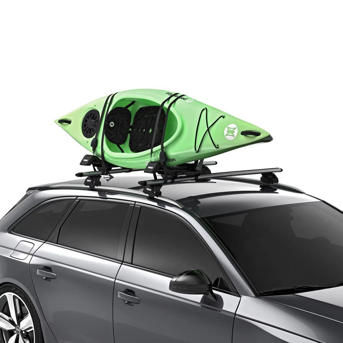 Suport transport caiac Thule Hull-a-Port XTR j-style negru - imagine 3