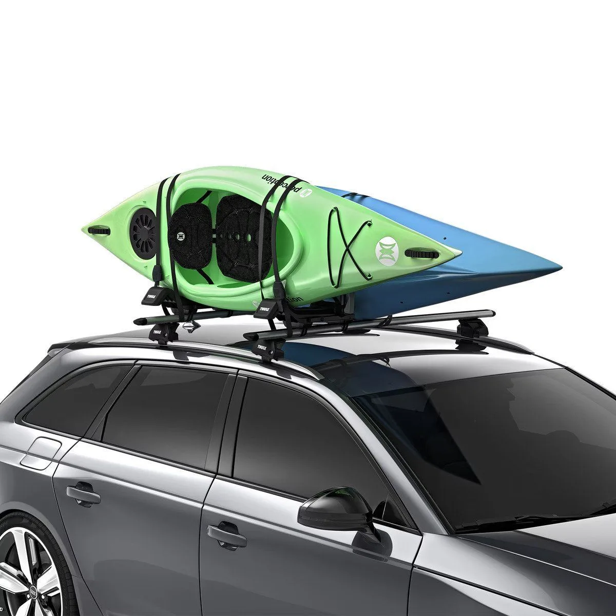 Suport transport caiac Thule Hull-a-Port XTR j-style negru - imagine 4