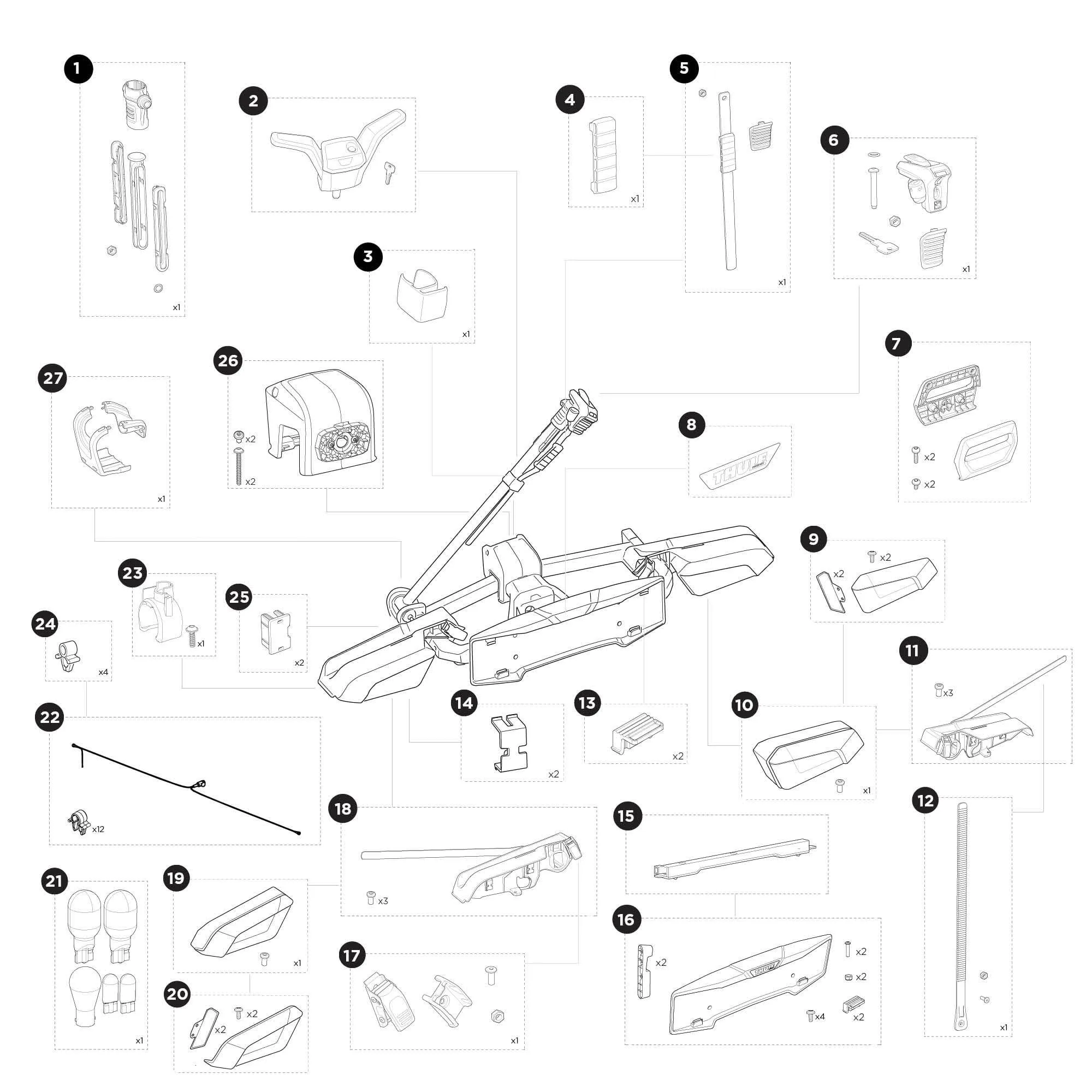 Thule suport bicicleta VeloLite pentru 1 bicicleta negru - imagine 10