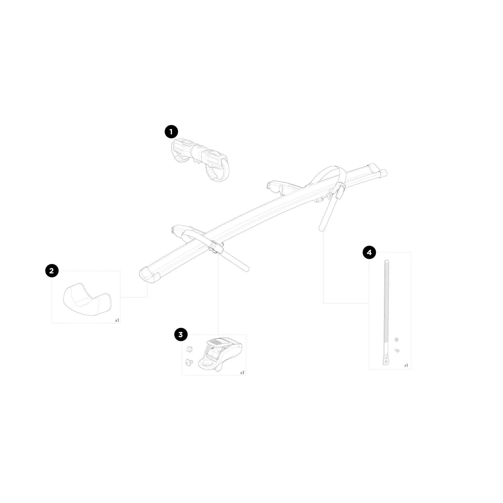 Thule adaptor VeloSpace 3 pentru a 3-a sau a 4-a bicicleta negru - imagine 10