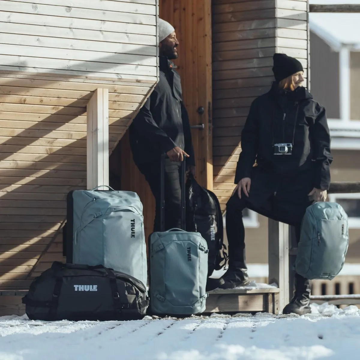 Geanta voiaj duffel Thule Chasm 130L negru - imagine 6