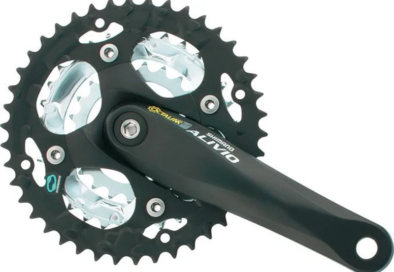 Angrenaj pedalier Shimano FC-M410-L Alivio pentru 8/7 viteze175Octalink 42x32x22T negru