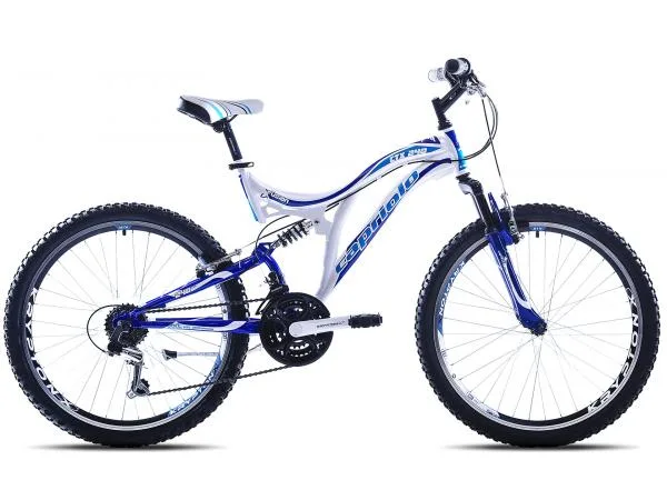 Bicicleta copii 24 Capriolo CTX Full Suspension albastru negru verde 16