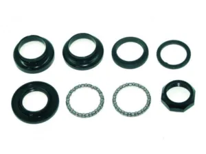 Set cuveta ghidon cu filet 22.2mm cu coronita negru