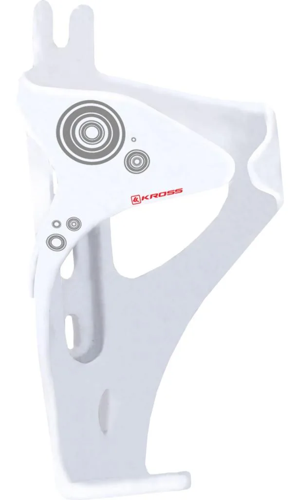 Suport bidon Kross Junior aluminiu white